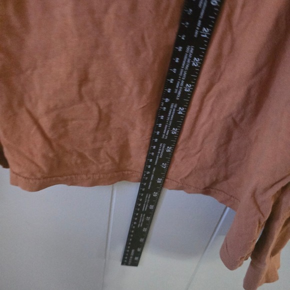 PacSun Mind Trap Mens Medium Long Sleeve Shirt Orange Rust Graphic Tee Cotton - Picture 6 of 7